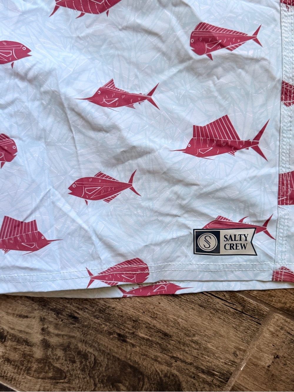 Salty Crew Mens Bait Tank Utility Boardshort , Blue Red, 42 - Picture 5 of 9